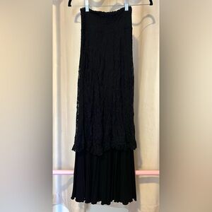 black lace mermaid skirt